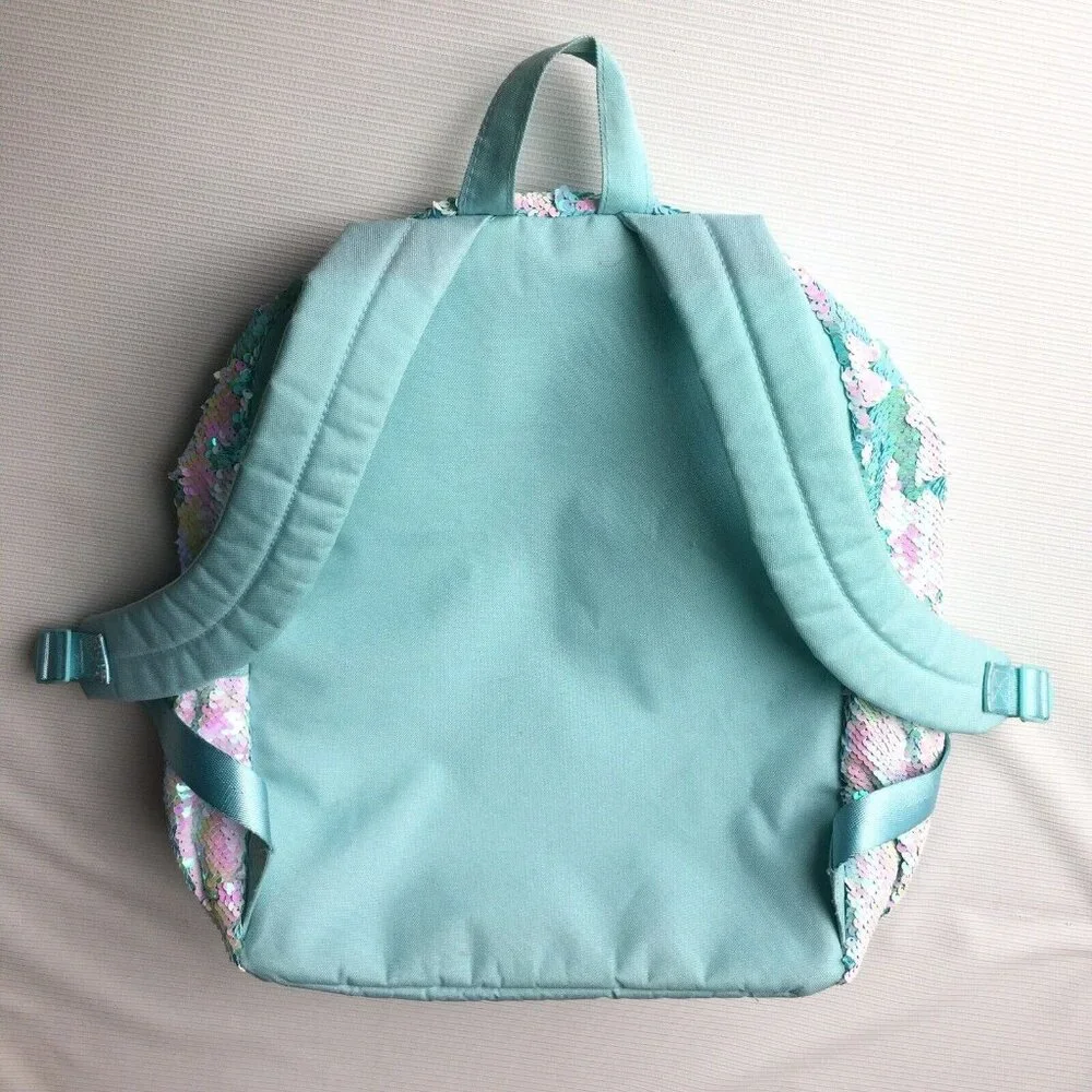 Justice Unicorn Flip Sequins Shaky Backpack Kids Girls School Bookbag Shimmery